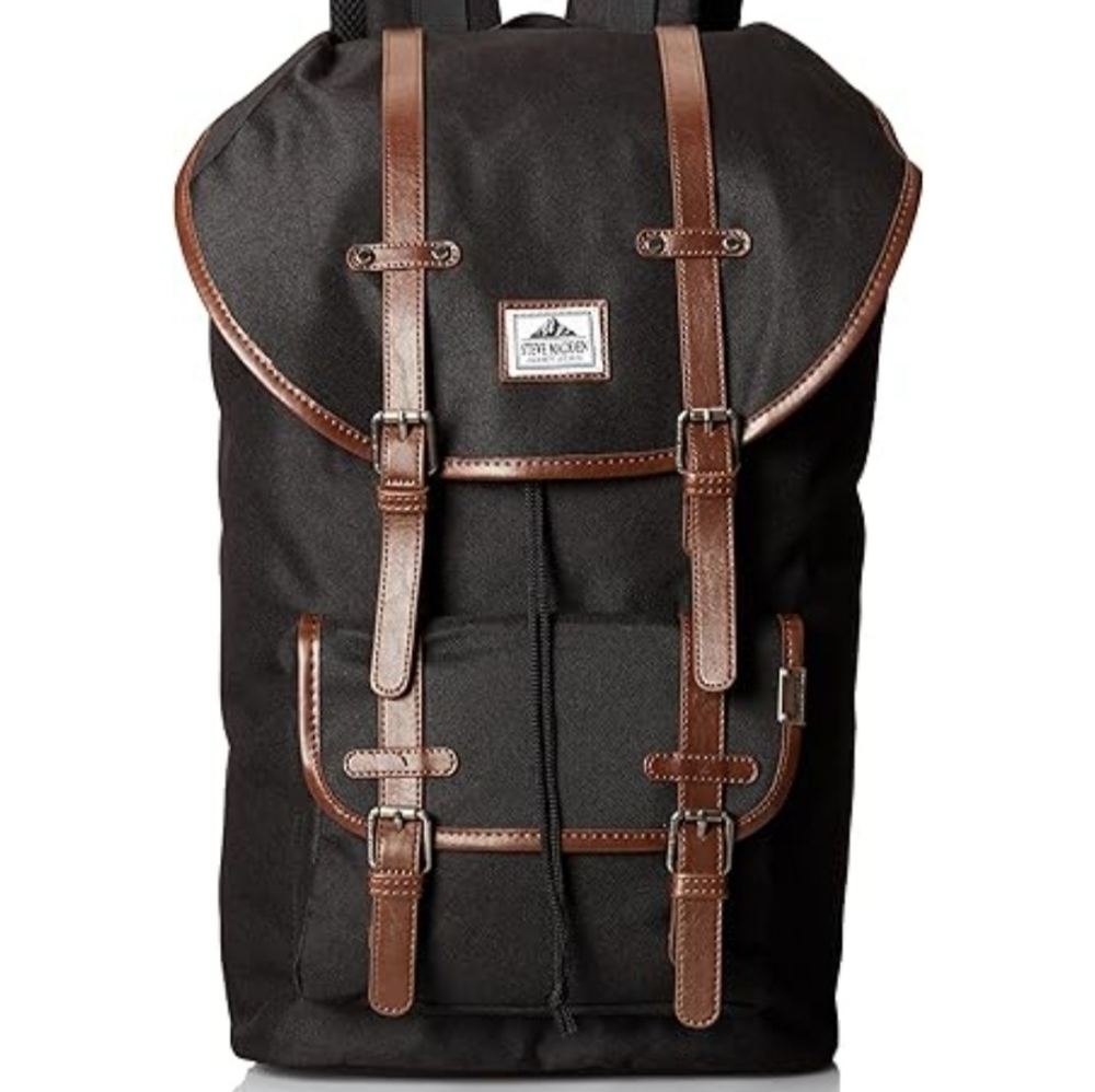 Steve Madden Black Book Bag with Laptop Space